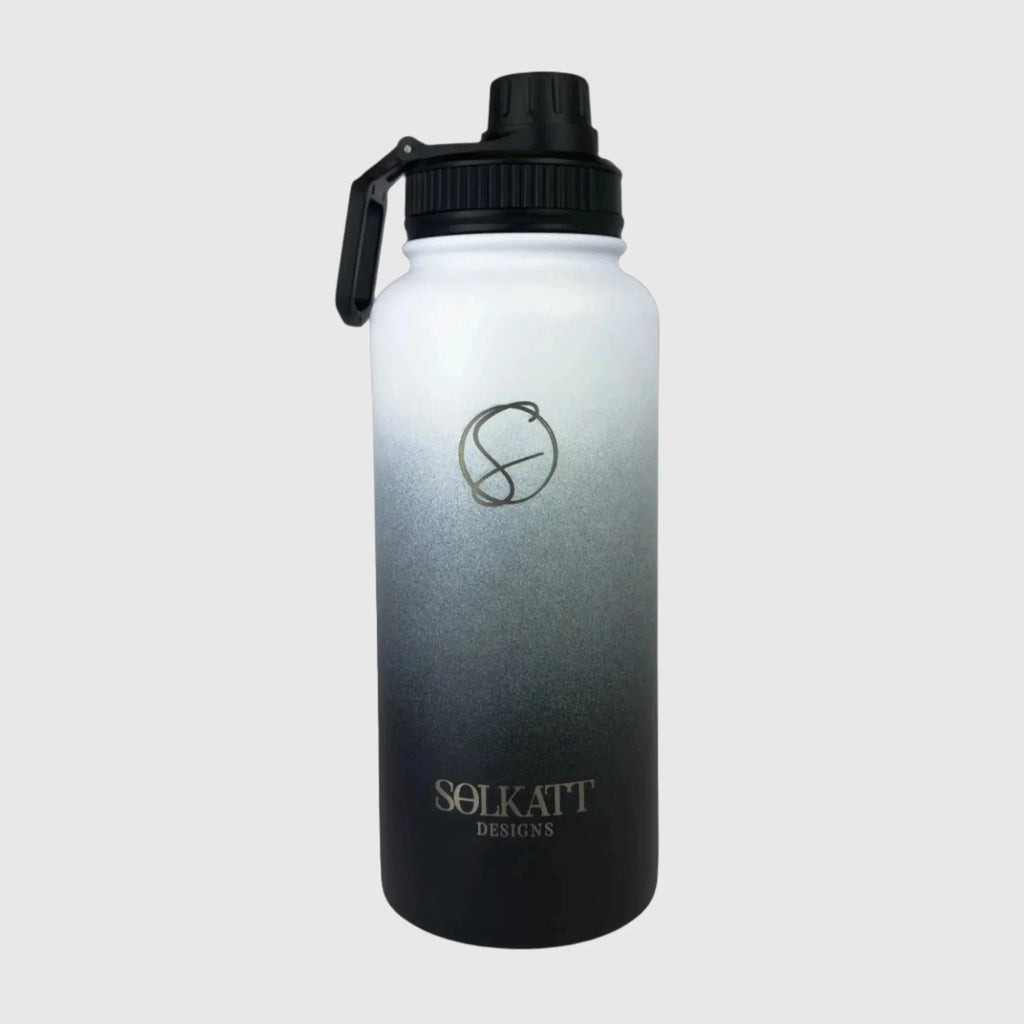 Midnight Black Insulated Water Bottle - 950ml (32oz) Stainless Steel