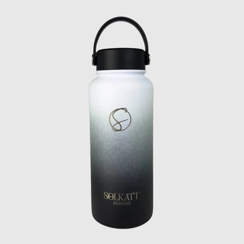 Midnight Black Insulated Water Bottle - 950ml (32oz) Stainless Steel
