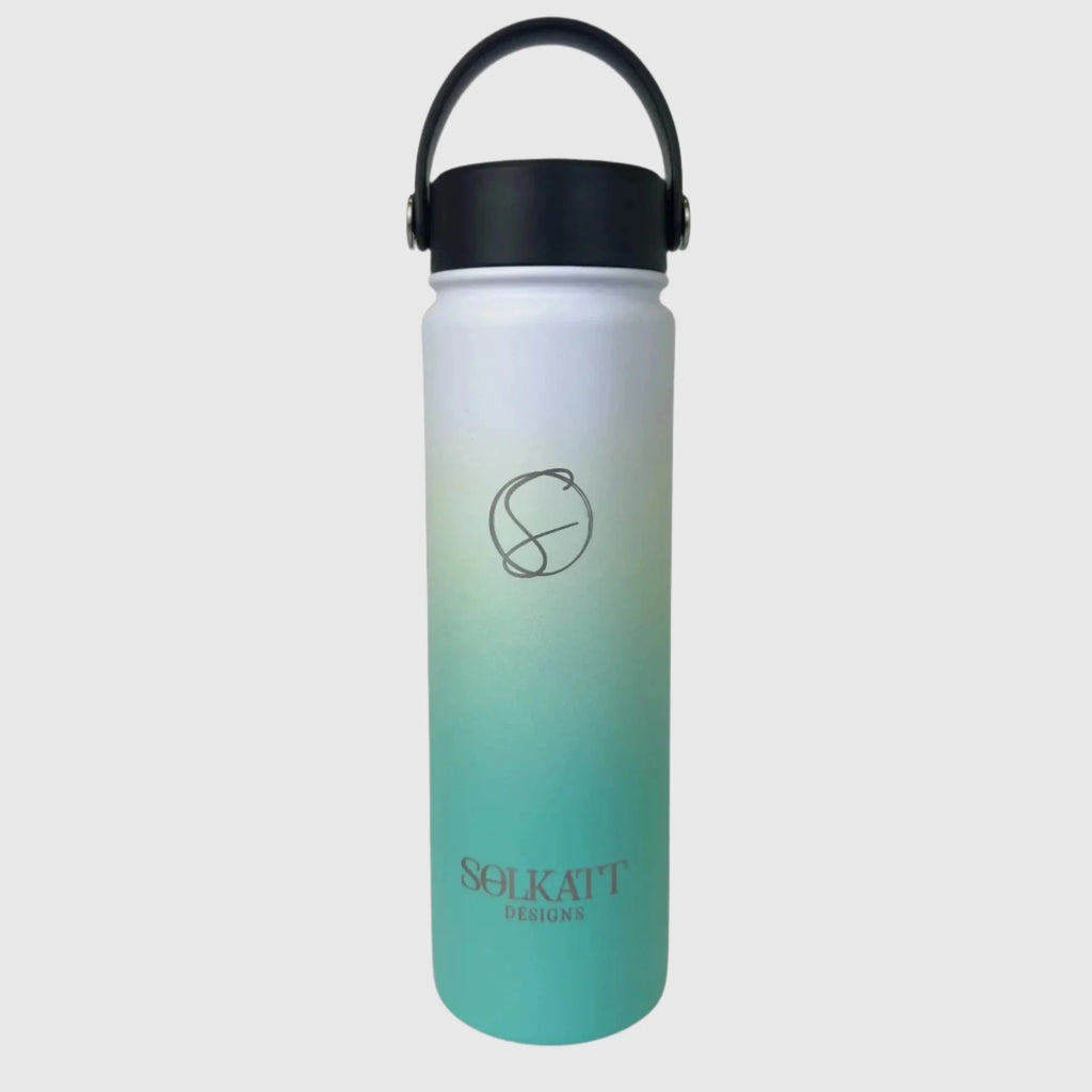 Ocean Aqua Insulated Water Bottle - 650ml (22oz) Stainless Steel