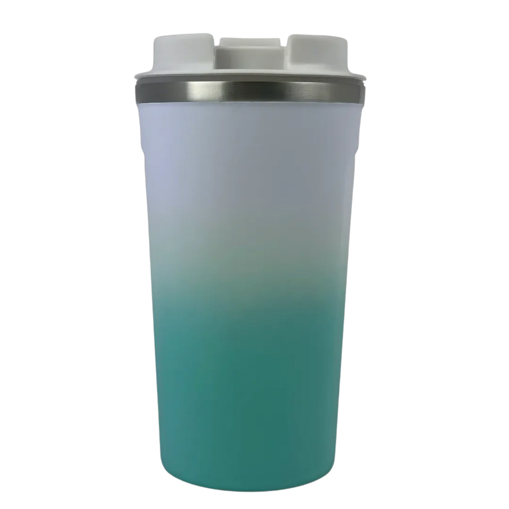 Ocean Aqua Insulated Travel Coffee Cup - 500ml Stainless Steel